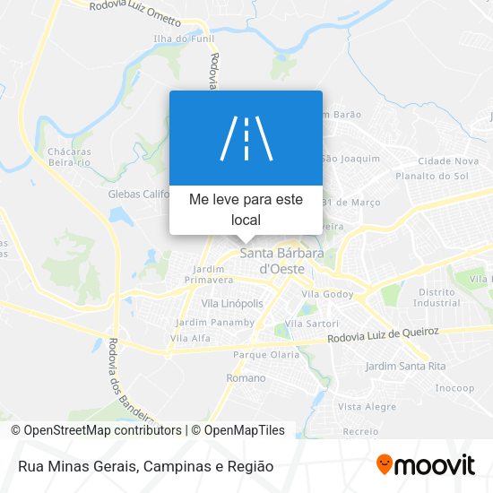 Rua Minas Gerais mapa