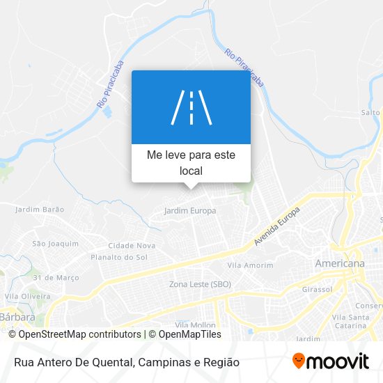 Rua Antero De Quental mapa