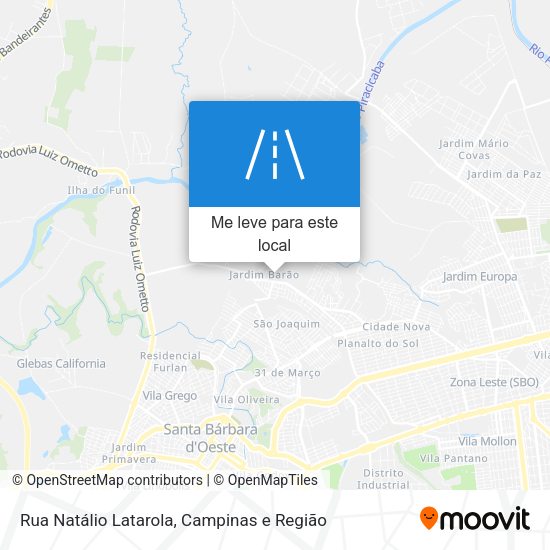 Rua Natálio Latarola mapa
