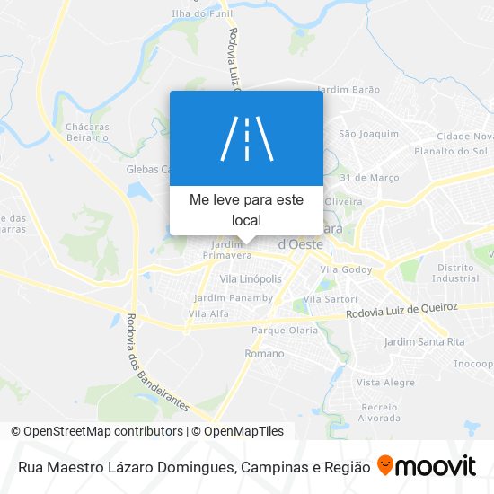 Rua Maestro Lázaro Domingues mapa