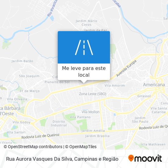 Rua Aurora Vasques Da Silva mapa