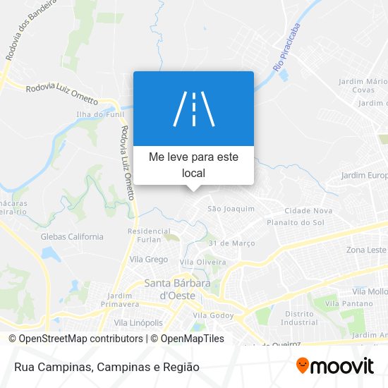 Rua Campinas mapa