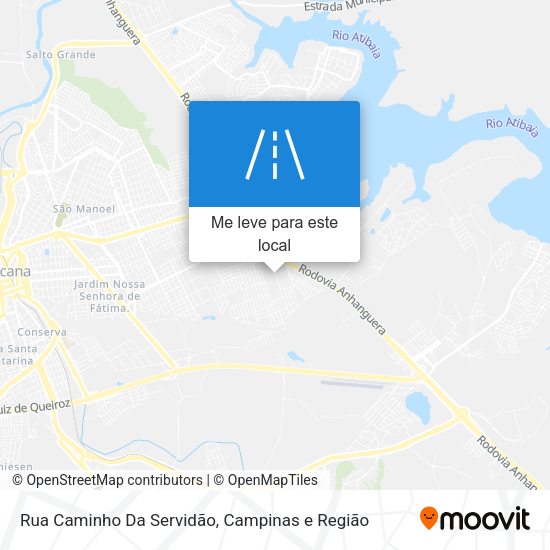 Rua Caminho Da Servidão mapa