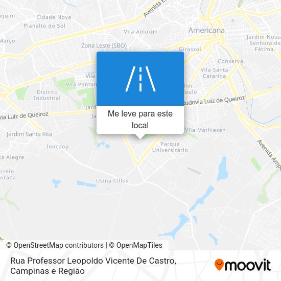 Rua Professor Leopoldo Vicente De Castro mapa