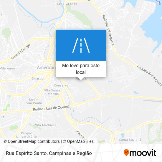 Rua Espírito Santo mapa