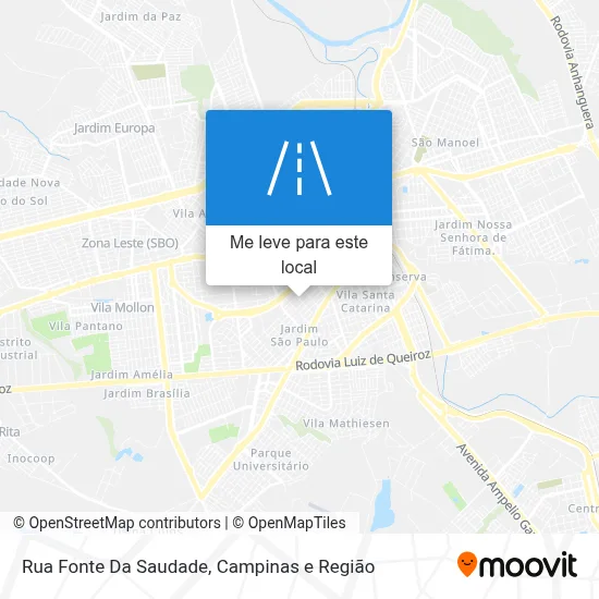 Rua Fonte Da Saudade mapa