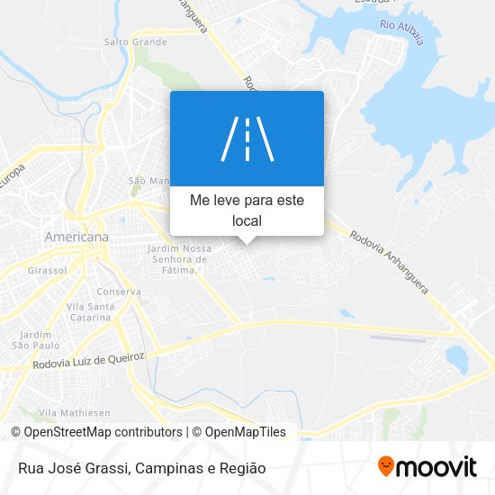 Rua José Grassi mapa