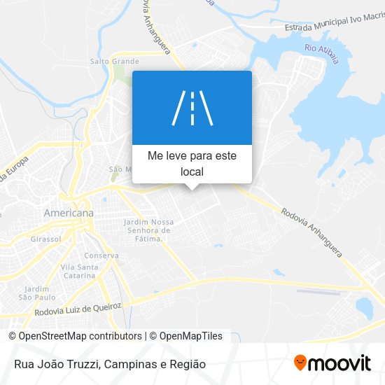 Rua João Truzzi mapa