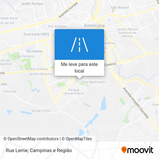 Rua Leme mapa