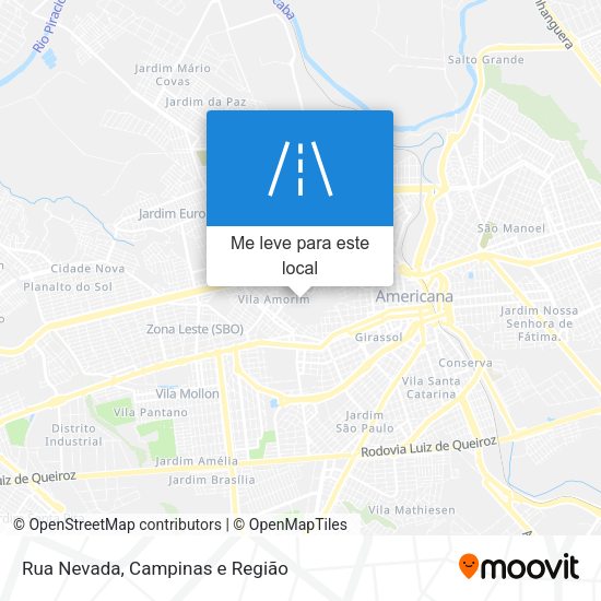 Rua Nevada mapa