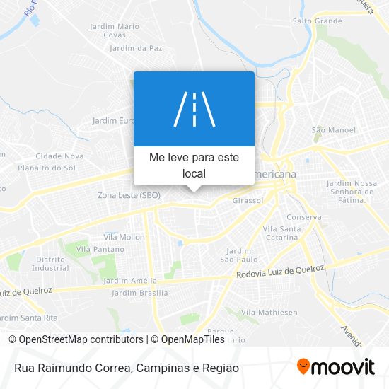 Rua Raimundo Correa mapa