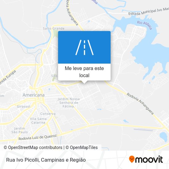 Rua Ivo Picolli mapa