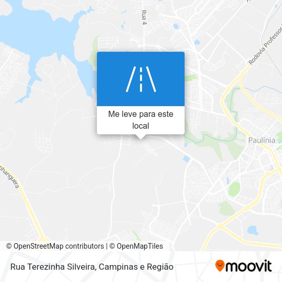 Rua Terezinha Silveira mapa