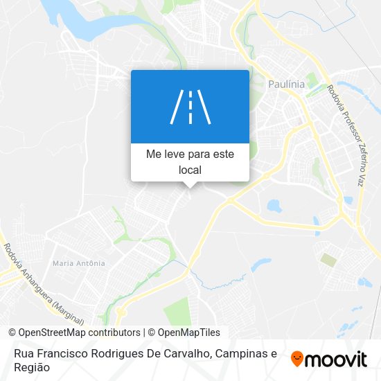 Rua Francisco Rodrigues De Carvalho mapa