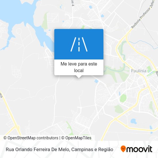 Rua Orlando Ferreira De Melo mapa