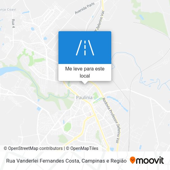 Rua Vanderlei Fernandes Costa mapa