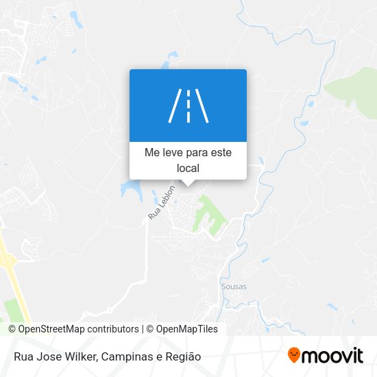 Rua Jose Wilker mapa