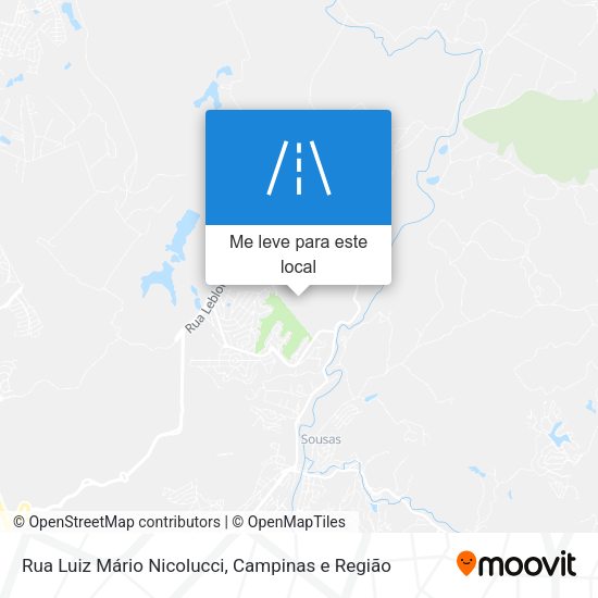 Rua Luiz Mário Nicolucci mapa