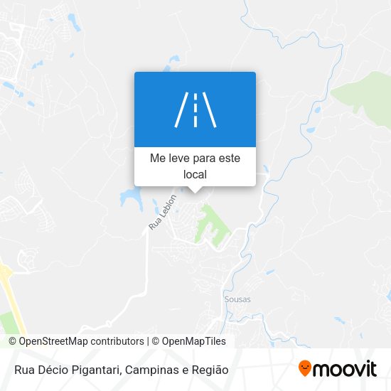 Rua Décio Pigantari mapa