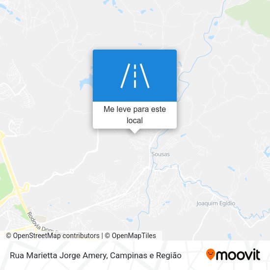 Rua Marietta Jorge Amery mapa