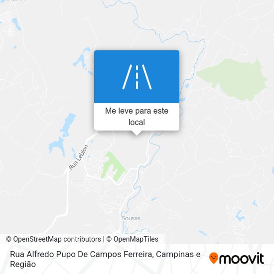 Rua Alfredo Pupo De Campos Ferreira mapa