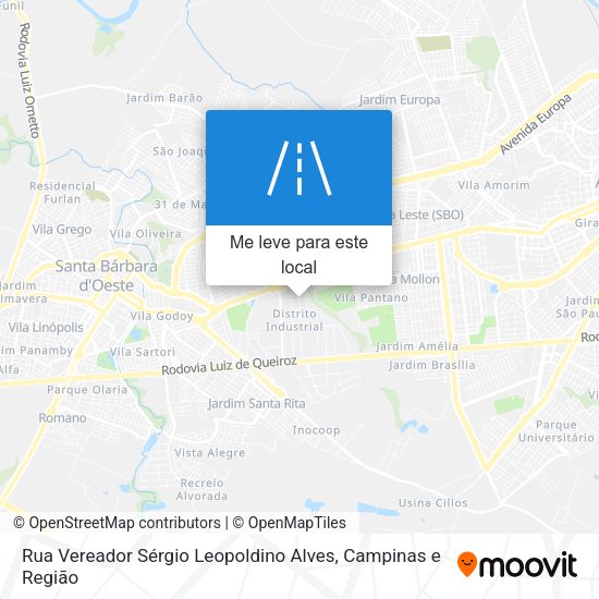 Rua Vereador Sérgio Leopoldino Alves mapa