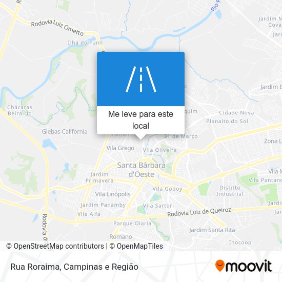 Rua Roraima mapa