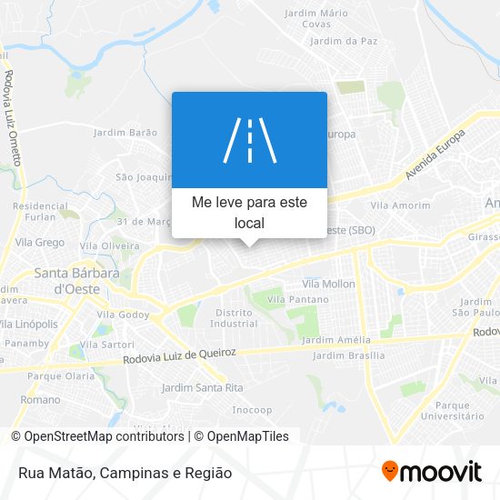 Rua Matão mapa