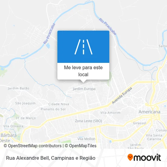 Rua Alexandre Bell mapa