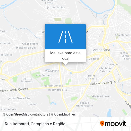 Rua Itamarati mapa
