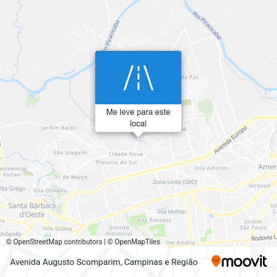 Avenida Augusto Scomparim mapa