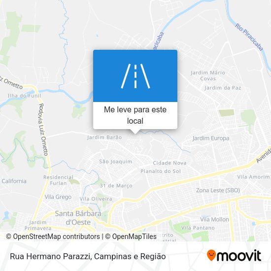 Rua Hermano Parazzi mapa