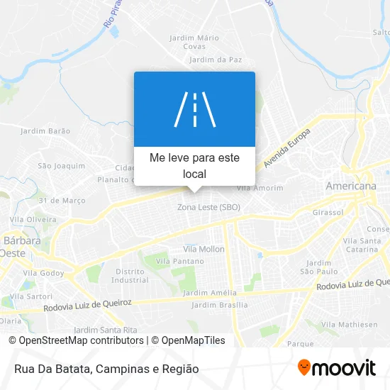 Rua Da Batata mapa