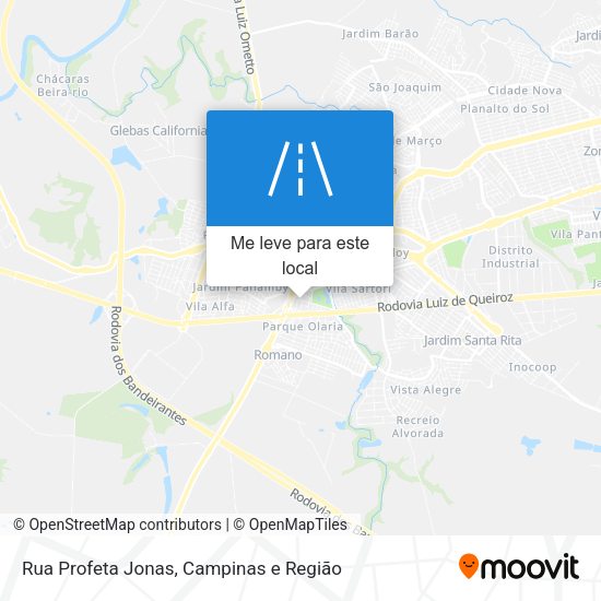 Rua Profeta Jonas mapa