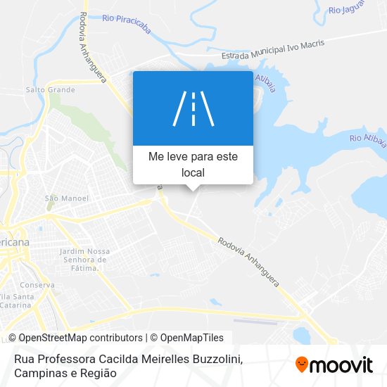 Rua Professora Cacilda Meirelles Buzzolini mapa