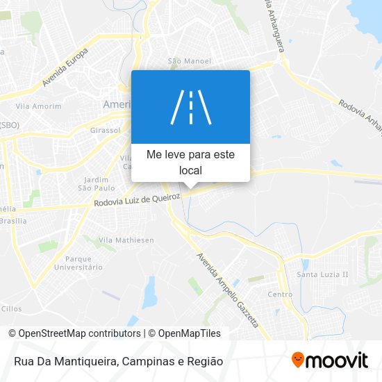 Rua Da Mantiqueira mapa
