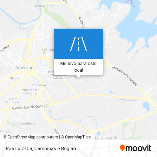 Rua Luiz Cia mapa