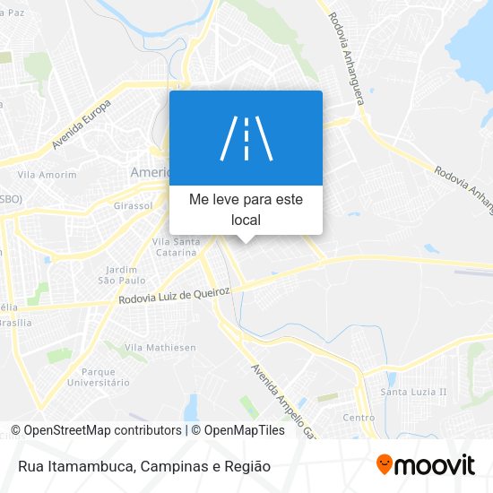 Rua Itamambuca mapa