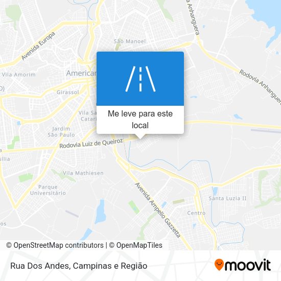 Rua Dos Andes mapa