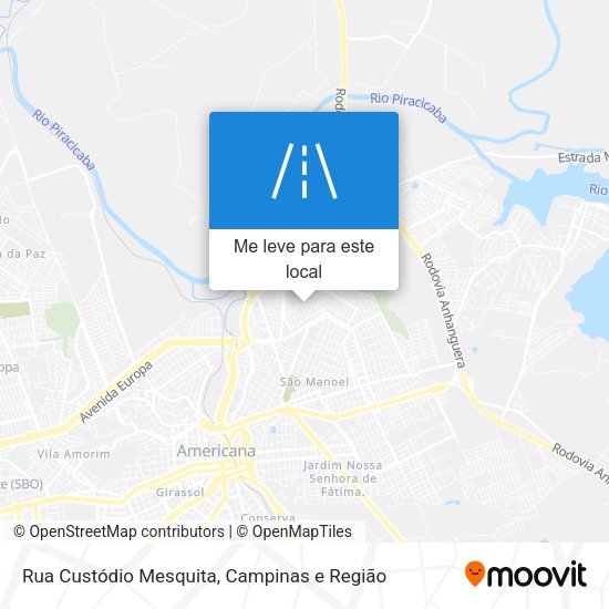 Rua Custódio Mesquita mapa