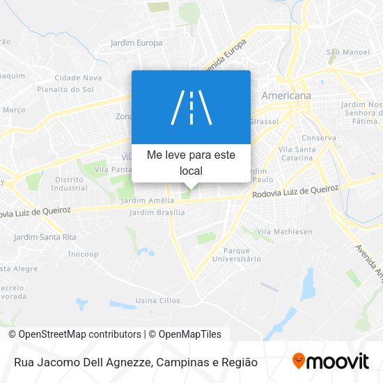 Rua Jacomo Dell Agnezze mapa