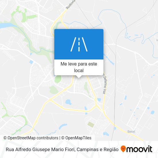 Rua Alfredo Giusepe Mario Fiori mapa