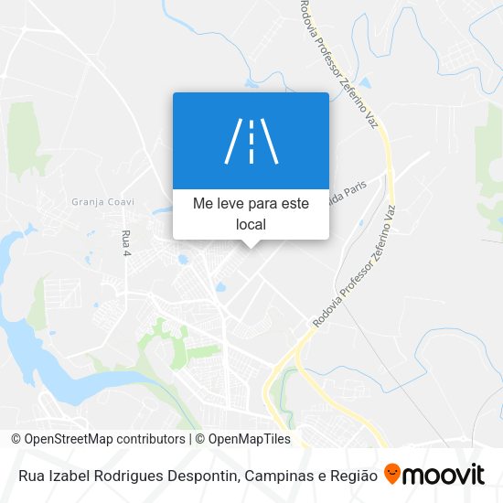 Rua Izabel Rodrigues Despontin mapa