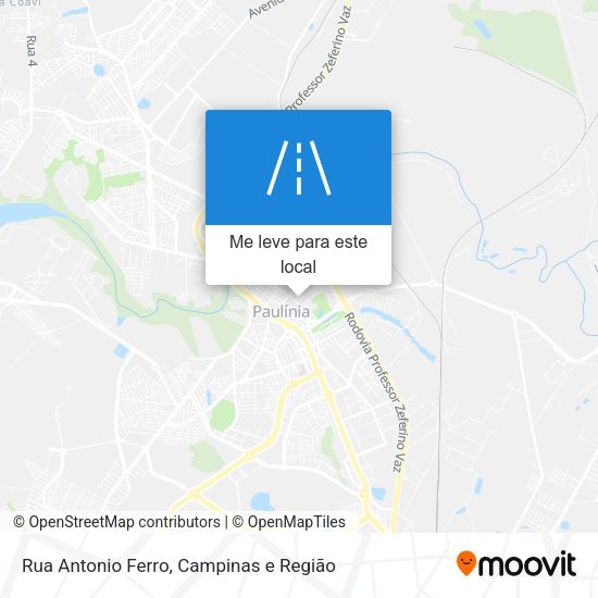 Rua Antonio Ferro mapa