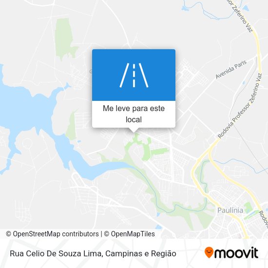 Rua Celio De Souza Lima mapa