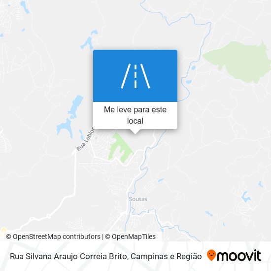 Rua Silvana Araujo Correia Brito mapa