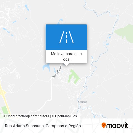 Rua Ariano Suassuna mapa