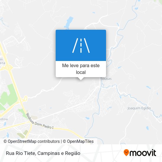Rua Rio Tiete mapa