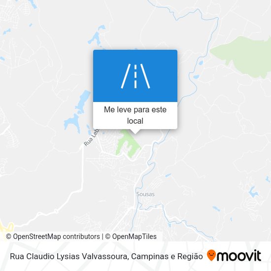 Rua Claudio Lysias Valvassoura mapa