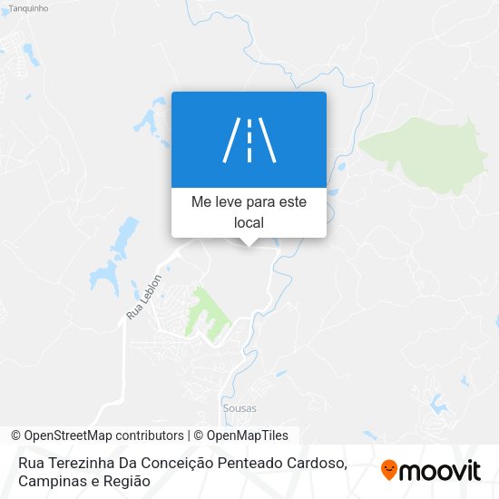 Rua Terezinha Da Conceição Penteado Cardoso mapa